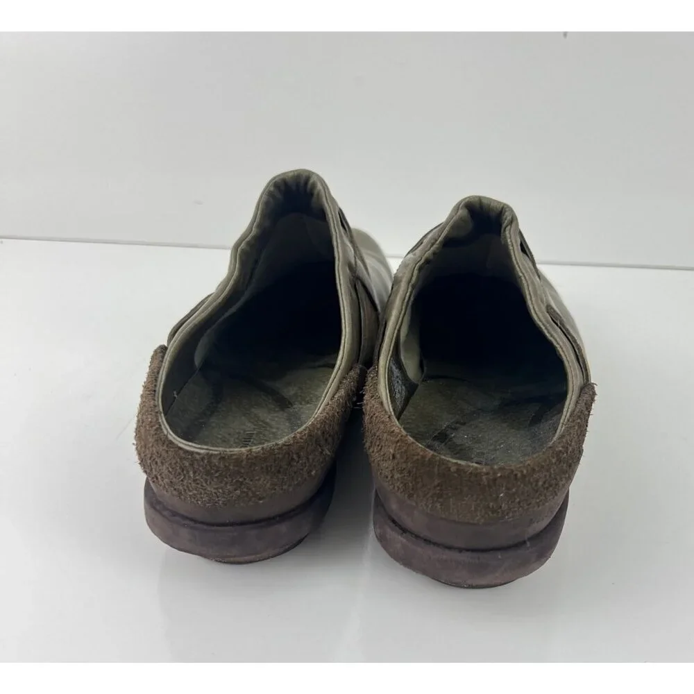 Patagonia Addie Clog Peat Brown Leather Womens Size 9.5 M Mules - Picture 4 of 8